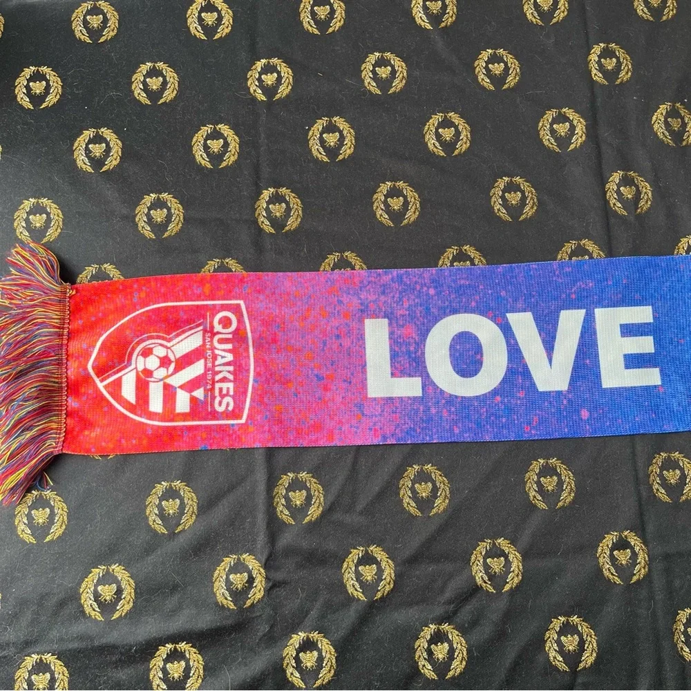 Love is love San Jose Earthquakes pride scarf